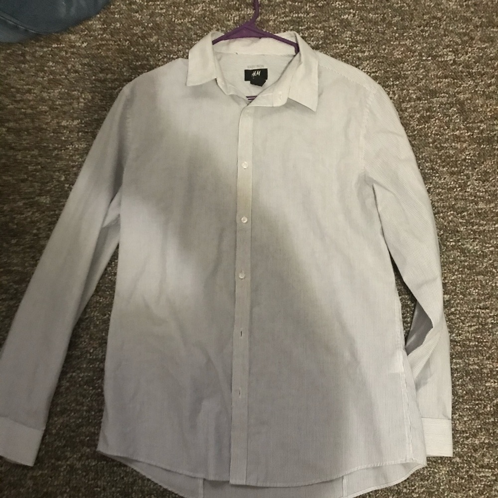 Striped button up